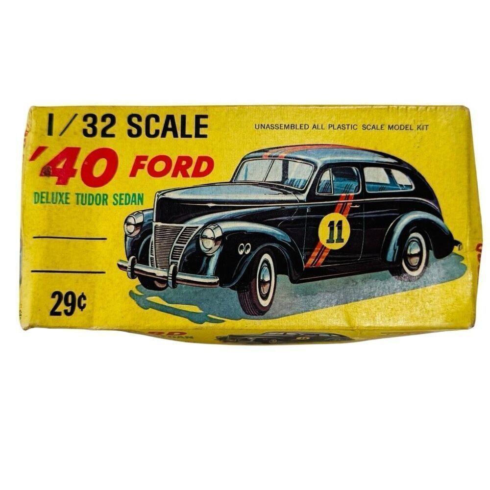 Palmer Plastics 1:32 '40 Ford Deluxe Tudor Sedan Kit No. 248 39  Box- Rare!!